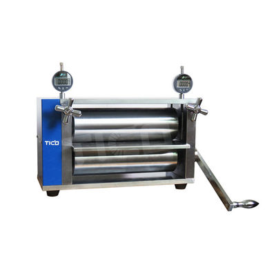 Kopen 250mm breedte desktop handmatige kalandermachine voor het maken van elektroden online vervaardiging