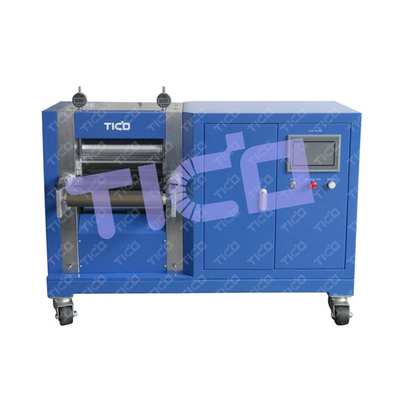 kopen Roll to Roll Hydraulische Rolling Calendering Machine met 300 mm Breed Roller voor Pouch Cell Pilot Line online manufacture