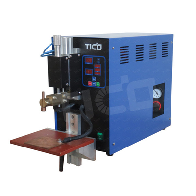 Pneumatische tab cilindrische batterij spot lasmachine